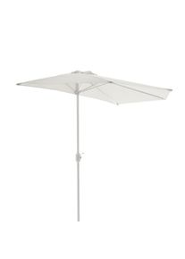 Vcm, Sonnenschirm &raquo;Sonnenschirm, halbrund wei&szlig;&laquo;, Wei&szlig;, Obermaterial: 100% Sonstiges Material (Ananasfaser) AM_PF ., Wei&szlig;