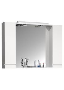 Vcm, Badspiegel &raquo;Spiegelschrank Bad Spiegel Beleuchtung Silora XL&laquo;, Wei&szlig;, Wei&szlig;