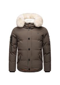 Stone Harbour, Herren, Wintermantel &raquo;Winterjacke Halvaar&laquo;, Anthracite mit wei&szlig;em Fell, 3XL, Anthracite mit wei&szlig;em Fell, Urbaner Herren Winterparka vom