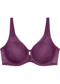 Triumph, Minimizer-BH &raquo;Wild Rose Sensation&laquo; verkleinert die Brust optisch um eine Cup-Gr&ouml;&szlig;e, flower purple, Cup F, 75 - Cup F, Minimizer-BH