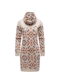 Ragwear, Damen, Sweatkleid &raquo;Sweatkleid Chlloe Aztec YOUMODO&laquo;, Ecru, N-Gr, S -N-Gr, Ecru, Bequemes Langarm Minikleid mit hohem Schlauchkragen