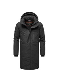 Stone Harbour, Herren, Regenmantel &raquo;Wintermantel Xandroo XX&laquo;, Black, 3XL, Black, Warmer Herren Wintermantel mit abnehmbarer Kapuze