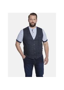 CHARLES COLBY, Herren, Funktionsweste &raquo;Weste DUKE NIVEN&laquo; 1 Stk. im modischen Glencheck-Muster, dunkelblau kariert, 62, dunkelblau kariert, Weste DUKE 