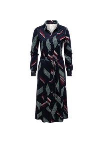 Ragwear, Damen, Blusenkleid &raquo;Blusenkleid Plantee Print&laquo;, Navy, N-Gr, S -N-Gr, Navy, Damen Hemdblusenkleid f&uuml;r Alltag und Freizeit