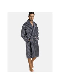 Jan Vanderstorm, Damen, Hausanzug &raquo;Bademantel RODIN&laquo;, grau gestreift, grau gestreift, Bademantel RODIN, gestreift