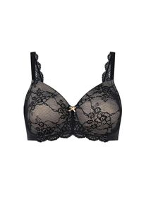 Triumph, Minimizer-BH &raquo;Contouring Sensation W01&laquo; verkleinert die Brust optisch um eine Cup-Gr&ouml;&szlig;e, florale Spitze, BLACK, 90 - Cup F