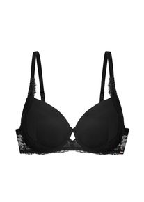 Dorina, B&uuml;gel-BH &raquo;Anahi&laquo; zarte florale Spitzenverzierung, leicht gepolsterte, vorgeformte Cups, BLACK, 75 - Cup F