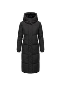 Navahoo, Damen, Steppmantel &raquo;Steppmantel Taubl&uuml;te XIV&laquo;, Black, L, Black, Warmer Damen Steppmantel mit Kapuze