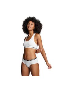 Puma, Damen, Hipster &raquo; WOMEN HIPSTER 2P&laquo; 2er Pack, Mit elastischem Logobund, white / white, XS, Damenslip von Puma