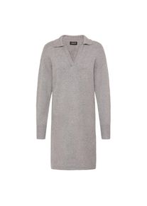 oxmo, Damen, Strickkleid &raquo;Strickkleid OXBMMNERA DRESS&laquo;, Mid Grey Melange, N-Gr, XL -N-Gr, Mid Grey Melange, Modisches Minikleid der d&auml;nischen Top-