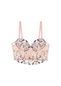 Triumph, Longline-BH &raquo;Sensual Spotlight Wired Corset&laquo; mit Stickerei und floraler Spitze, FOUNDATION BEIGE, 85 - Cup B