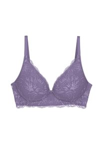Triumph, Damen, B&uuml;gelloser BH &raquo;Amourette Charm T&laquo; Stretch-Spitze, leicht, weich, tiefer V-Ausschnitt, LILAC, 90 - Cup C, Spitzen-BH von Triumph