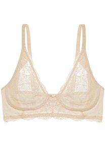Triumph, Damen, B&uuml;gelloser BH &raquo;Amourette Charm&laquo; Strech-Spitze, tiefer V-Ausschnitt, CREAMY DREAM, 85 - Cup G, Spitzen-BH von Triumph