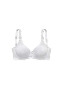 Nuance, Minimizer-BH mit Cups aus h&uuml;bscher allover Spitze & h&uuml;bschen Stickereimotiven, wei&szlig;, 95 - Cup C