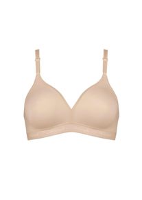 Triumph, Damen, B&uuml;gelloser BH &raquo;Micro Fun&laquo; nahtlos vorgeformte Cups, BEIGE, 80 - Cup B, B&uuml;gelloser T-Shirt-BH mit nahtlos vorgeformten Cups