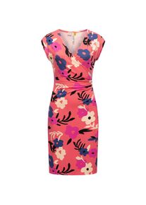 Ragwear, Damen, Etuikleid &raquo;Sommerkleid Crupi Print&laquo;, Coral, N-Gr, L - N-Gr, Coral, Figurbetontes Sommerkleid mit coolem Allover-Print