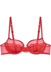 Triumph, Balconette-BH &raquo;Delightful Spotlight&laquo; mit graphischer Spitze, ROUGE, Cup B, 75 -Cup B, Balconette-BH