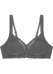 Triumph, Damen, B&uuml;gelloser BH &raquo;Modern Lace+Cotton&laquo; Spitzeneins&auml;tze, starker Halt ohne B&uuml;gel, atmungsaktiv, leicht, BLACK, Cup C, 100 -Cup C, BLACK, 