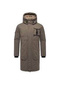 Stone Harbour, Damen, Wintermantel &raquo;Wintermantel Cyriaan XX&laquo;, Stone Brown, M, Stone Brown, Herren Wintermantel mit verstellbarer Kapuze