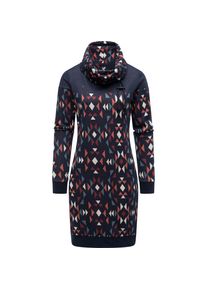Ragwear, Damen, Sweatkleid &raquo;Sweatkleid Chlloe Aztec YOUMODO&laquo;, Navy, N-Gr, XL -N-Gr, Navy, Bequemes Langarm Minikleid mit hohem Schlauchkragen