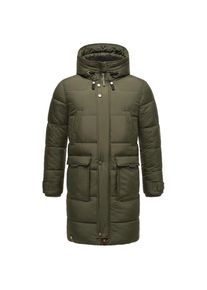 Stone Harbour, Herren, Wintermantel &raquo;Wintermantel Beviis&laquo;, Olive, S, Olive, Warmer Winter Herren-Steppmantel von STONE HARBOUR