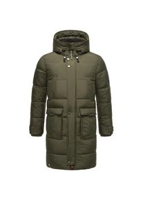 Stone Harbour, Herren, Wintermantel &raquo;Wintermantel Beviis&laquo;, Olive, XL, Olive, Warmer Winter Herren-Steppmantel von STONE HARBOUR