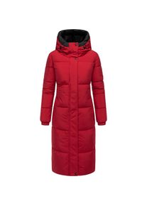 Navahoo, Damen, Steppmantel &raquo;Steppmantel Taubl&uuml;te XIV&laquo;, Dark Red, XXL, Dark Red, Warmer Damen Steppmantel mit Kapuze