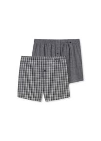 Schiesser, Herren, Webboxer &raquo;Web-Boxershorts 2er Pack&laquo;, Grau, S, Schiesser Herren Web-Boxershorts