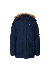 FQ1924, Damen, Wintermantel &raquo;Winterjacke FQAegir&laquo;, Navy Blazer, M, Navy Blazer, Modische Winterjacke mit Fellimitat-Kragen