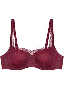 Triumph, Balconette-BH &raquo;Body Make-Up Illusion Lace&laquo; feine feminine Stretch-Spitze, Microfaser, verstellbare Tr&auml;ger, WOODROSE, Cup C, 75 - Cup C, 