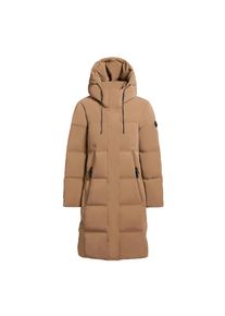 Khujo, Damen, Steppmantel &raquo;Steppmantel Loni-YM&laquo;, Indian Nougat, XL, Minimalistischer Winter Steppmantel mit Kapuze