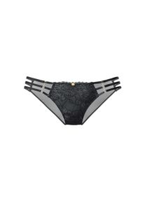 JETTE, Damen, Slip mit aufregenden B&auml;nder- und Ringdetails, sexy Dessous, schwarz, 32/34, Verf&uuml;hrerischer Slip mit aufregenden B&auml;nder- und Ringdetail