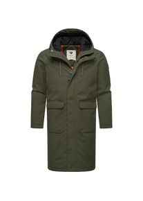 Ragwear, Herren, Wintermantel &raquo;Wintermantel Mr Them Long&laquo;, Dark Olive, M, Dark Olive, Herren Wintermantel mit verstellbarer Kapuze