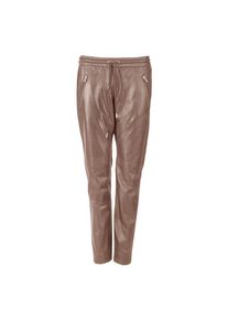 JCC, Damen, Lederhose &raquo;Lederhose 3102153&laquo;, taupe, EURO, 48 - EURO, taupe, Komfortable Taschen mit Rei&szlig;verschluss