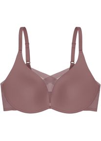 Triumph, Damen, B&uuml;gelloser BH &raquo;Shape Smart P&laquo; gl&auml;ttend, wattiert, tiefer V-Ausschnitt, formend, ROSE BROWN, 5 - N-Gr, Damen-BH ohne B&uuml;gel von Triumph