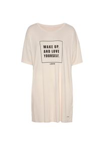 Lascana, Damen, Sleepshirt in locker sitzendem Schnitt, ecru, N-Gr, 40/42 -N-Gr, ecru, Bigshirt in trendigen Farben