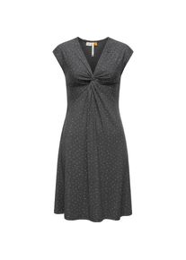 Ragwear, Damen, Wickelkleid &raquo;Sommerkleid Comfrey&laquo;, Dark Grey24, N-Gr, XS -N-Gr, Dark Grey24, Gemustertes Damen Kurzarmkleid von Ragwear