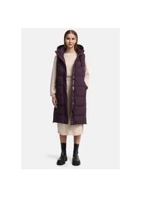 Marikoo, Damen, Steppweste &raquo; Narikaa Damen Winterweste N018&laquo;, Dusty Plum, S, Dusty Plum, Eine Gro&szlig;e und in der Weite verstellbare Kapuze