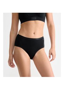 Sloggi, Damen, Midislip &raquo;GO Daily Cotton&laquo; 3er Pack, Glanz-Effekt Details, weich, Baumwollmix, bequem, elastisch, BLACK, S, BLACK, Damen-Slip von 