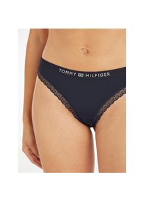 Tommy Hilfiger Underwear, Damen, Slip &raquo;High Leg Bikinislip&laquo; mit Tommy Hilfiger Markenlabel, Desert-Sky, S (36), Thong von Tommy Hilfiger Underwear