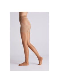 YSABEL MORA, Damen, Feinstrumpfhose 40 2er Pack, Shape-Effekt, weich, elastisch, beige, M, beige, Miederstrumpfhose 40 DEN