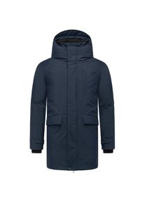 Stone Harbour, Herren, Wintermantel &raquo;Wintermantel Emriis XX&laquo;, Navy, S, Navy, Langer Herren Wintermantel mit hohem Stehkragen