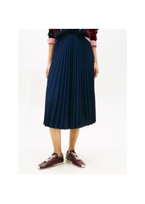 Tommy Hilfiger, Damen, Plisseerock &raquo;FLUID PLEATED PULL ON MIDI SKIRT&laquo;, Dark Night Navy, 40, Dark Night Navy, Plisseerock von Tommy Hilfiger Womanswear