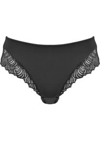 Naturana, Damen, Hipster &raquo;The Friday&laquo; mit Spitze, feminin, eng, bequem, elastisch, h&uuml;fthoch geschnitten, black, 36, black, Damenslip von Naturana