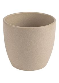 Domoletti, Blumentopf, Flowerpot Emi, ceramics, &Oslash; 13.5 cm, beige