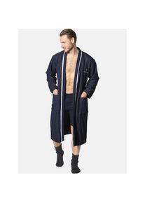 Jan Vanderstorm, Damen, Hausanzug &raquo;Bademantel TRIFRED&laquo;, dunkelblau, dunkelblau, Bademantel TRIFRED mit Strukturmuster