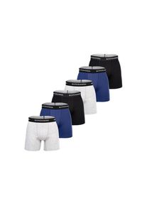 Scotch & Soda Scotch & Soda, Herren, Boxershorts &raquo;Boxershort Solid Cotton Stretch 6er Pack&laquo;, Schwarz/Blau/Grau, S, SCOTCH&SODA Herren Boxershorts