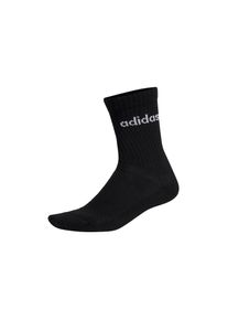 adidas originals, Damen, Kurzsocken &raquo;Socken Linear Crew Cushioned 6er Pack&laquo;, Schwarz/Grau/Wei&szlig;, 40-42, adidas Unisex Socken