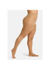 Camano, Damen, Feinstrumpfhose &raquo;fine curvy&laquo; 20 2er Pack, Curvy-Tights, matt, extra breiter Bund, beige, 52/54, beige, Damenstrumpfhose von Camano