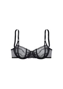 Lascana, B&uuml;gel-BH aus hauchzarter Spitze, transparente Unterw&auml;sche, Reizw&auml;sche, schwarz, Cup D, 85 - Cup D, B&uuml;gel-BH